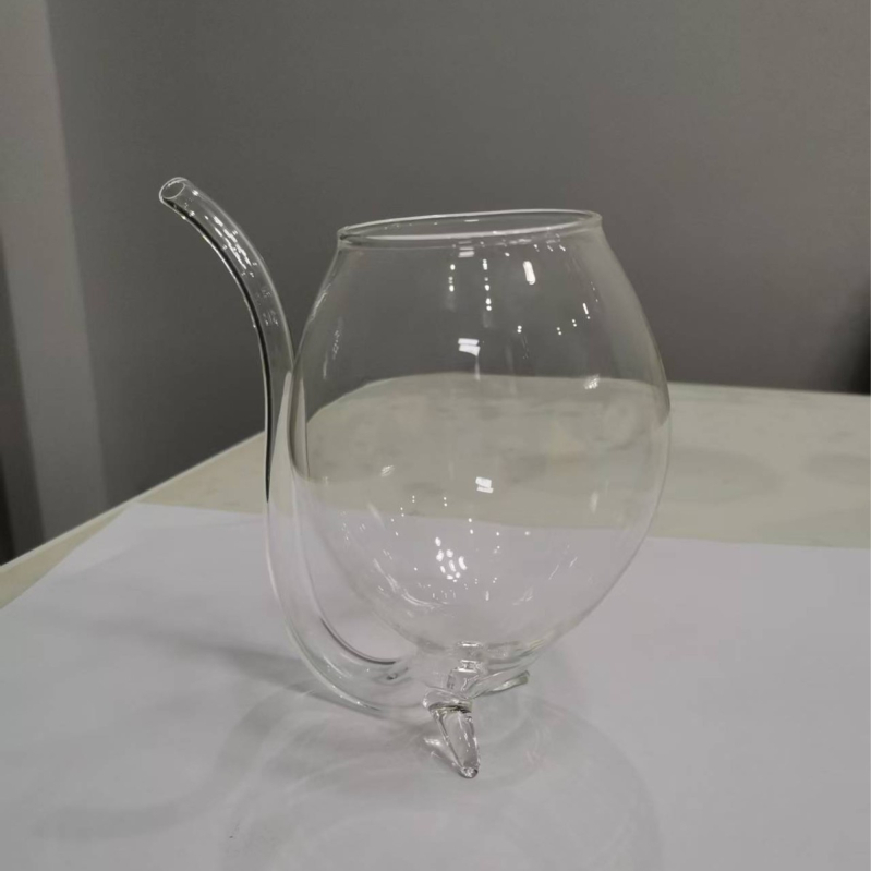 Vampirska čaša za vino od borosilikatnog stakla, svjež stil, moguć print logotipa, prilagodba