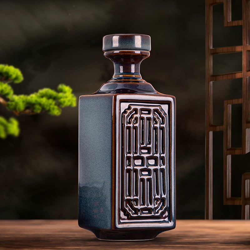 Bao Fuxiang keramijska zatvorena boca za vino, novi kineski stil, vrhunska kvaliteta, pojedinačno pakiranje