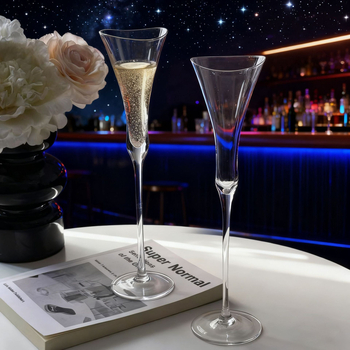 Čaša za vino s dizajnom ljilana, nordijskog stila, bez ručke, od običnog stakla, moguće tiskanje logotipa