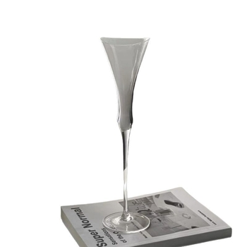 Čaša za vino s dizajnom ljilana, nordijskog stila, bez ručke, od običnog stakla, moguće tiskanje logotipa