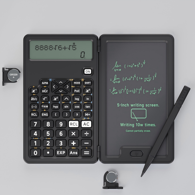 Angmi Ami-5082 Επιστημονικός Υπολογιστής, οθόνη 12 ψηφίων, τροφοδοσία με κουμπί-μπαταρία (μπαταρία συμπεριλαμβάνεται), εκτύπωση λογότυπου και προσαρμογή διαθέσιμες