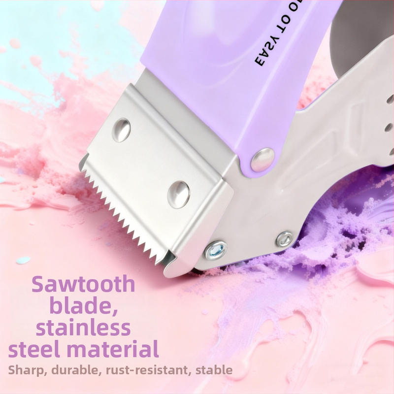 Kata Macaron cr680 Metalni brtvilo za pakiranje i rezač trake, ABS+metal, širina trake do 60 mm, promjer osovine 76 mm, neto težina 205 g, prilagodljivo