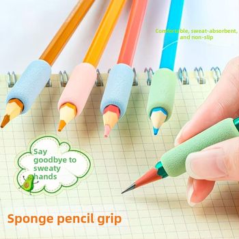 Univerzalni spužvasti držač olovke za učenike, zaštita prstiju, protuklizni poklopac, mekani omotač za olovku