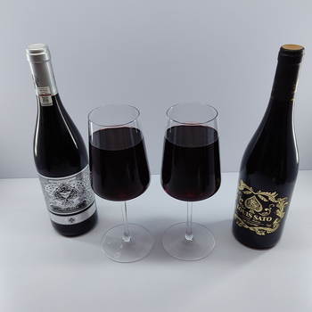 Kristályüveg goblet borospohár, 501-600 ml, egyszerű stílus, prémium minőség, fogantyú nélküli (kristályüveg, 501-600 ml, egyszerű stílus, prémium)