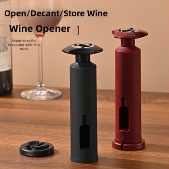 Многофункционален комплект за отваряне на бутилки, напълно автоматичен, пластмасов, подходящ за червено вино и бира.