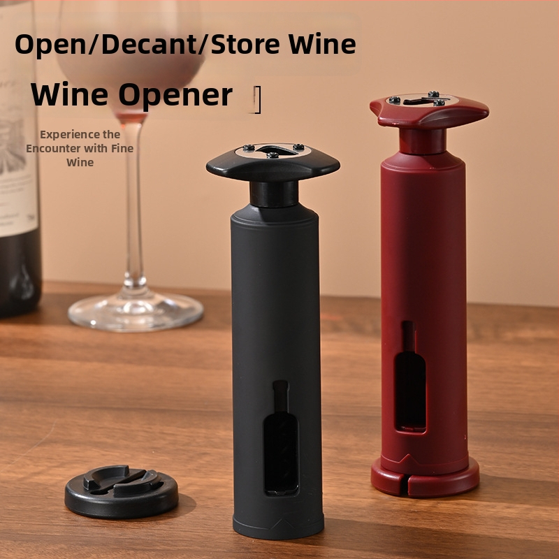 Многофункционален комплект за отваряне на бутилки, напълно автоматичен, пластмасов, подходящ за червено вино и бира.