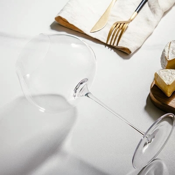 Čaša za vino, ručno izrađena, izuzetno tanak stalk, degustacijska aromatična čaša, europski stil, set od dvije