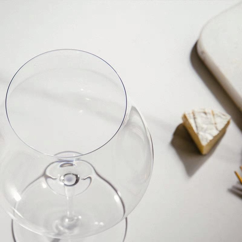 Čaša za vino, ručno izrađena, izuzetno tanak stalk, degustacijska aromatična čaša, europski stil, set od dvije