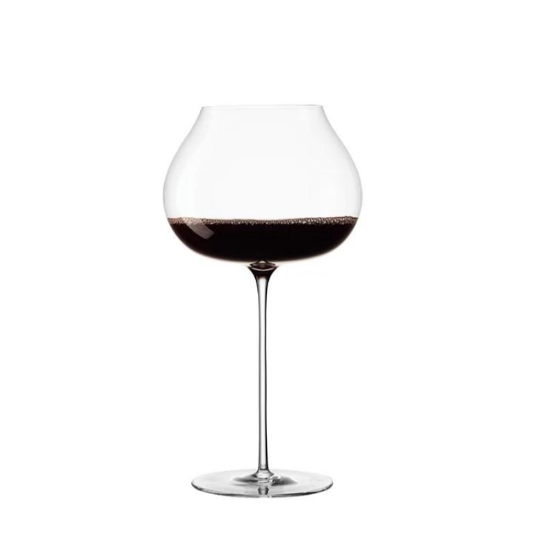 Čaša za vino, ručno izrađena, izuzetno tanak stalk, degustacijska aromatična čaša, europski stil, set od dvije