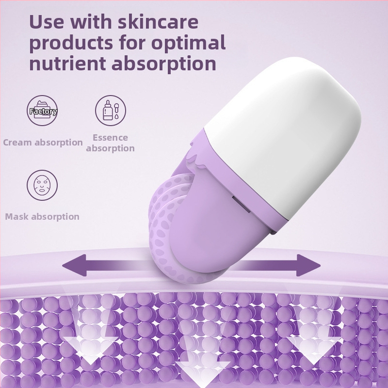 Dvojhlavý ľadový Roller, 2-v-1 masážny roller na tvár, ručný, model 0066, 5-ročná trvanlivosť