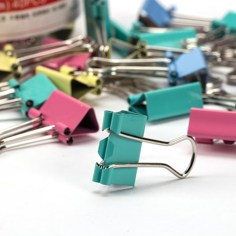 Youla clip pentru documente din oțel inoxidabil – set mixt, birou și școală