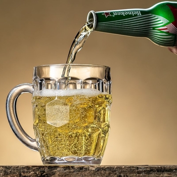 Plastična čaša za pivo, moderni minimalistički stil, otporna na toplinu, debela konstrukcija