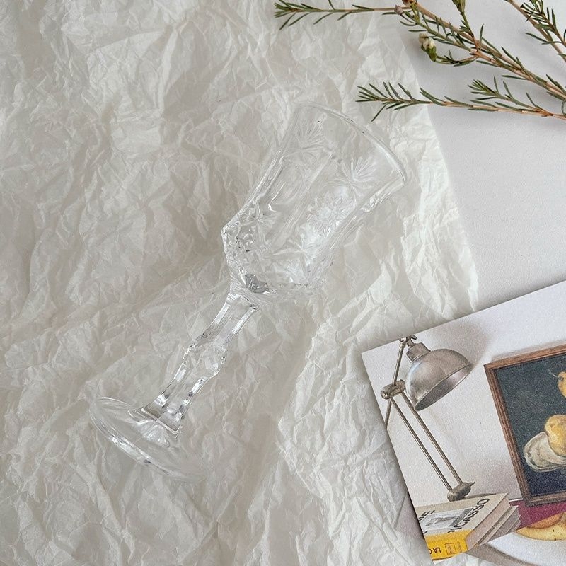 Čaša za vino s rogovim dizajemom i otvorom u struku, kineski stil, kapacitet 1–100 ml, obična stakla