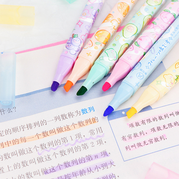 Dvostrani izbrisivi marker za podcrtavanje – komplet 6 kom, model 538, brend Huilin