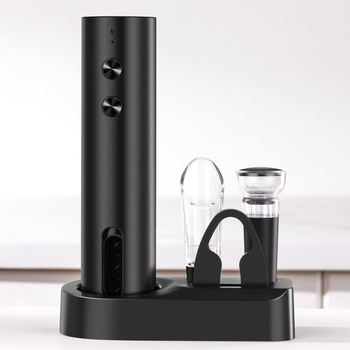 2026 модел: Електрически откривател за винени бутилки – автоматичен, преносим, многофункционален; възможност за печат на лого