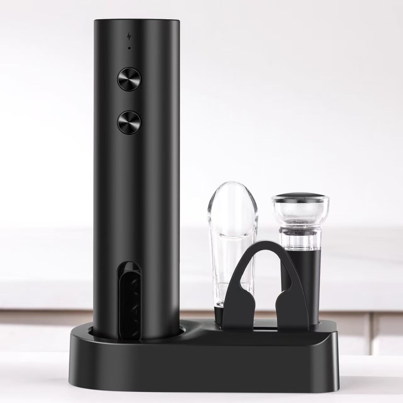 2026 модел: Електрически откривател за винени бутилки – автоматичен, преносим, многофункционален; възможност за печат на лого