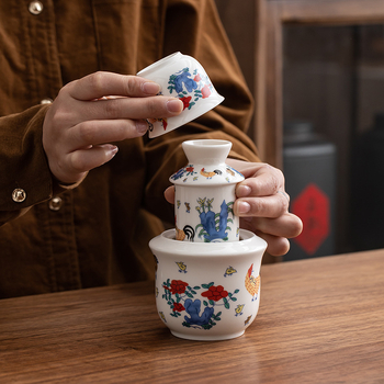 Kerámiából készült bormelegítő készlet otthoni használatra — kapacitás 1–100 ml, tömeg 1000 g, nemzeti trend stílus