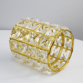 Kristalni okrugli držač za četkice za šminkanje i stolni organizator, Marke Three strong, Model 20210809