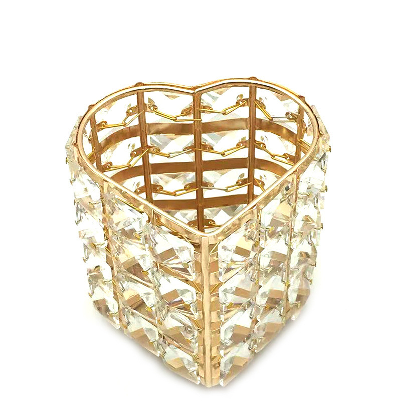 Kristalni okrugli držač za četkice za šminkanje i stolni organizator, Marke Three strong, Model 20210809