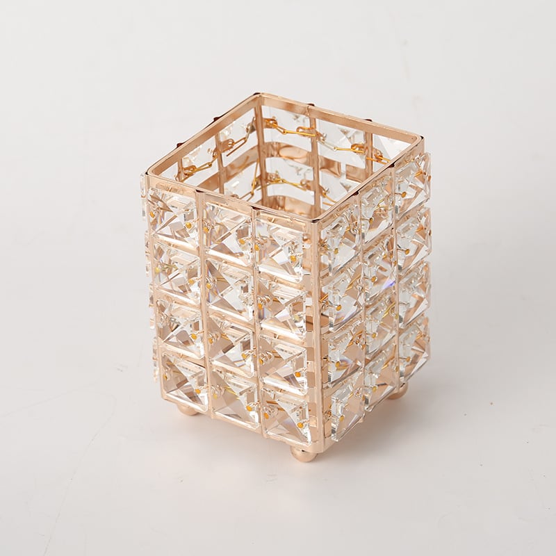 Kristalni okrugli držač za četkice za šminkanje i stolni organizator, Marke Three strong, Model 20210809