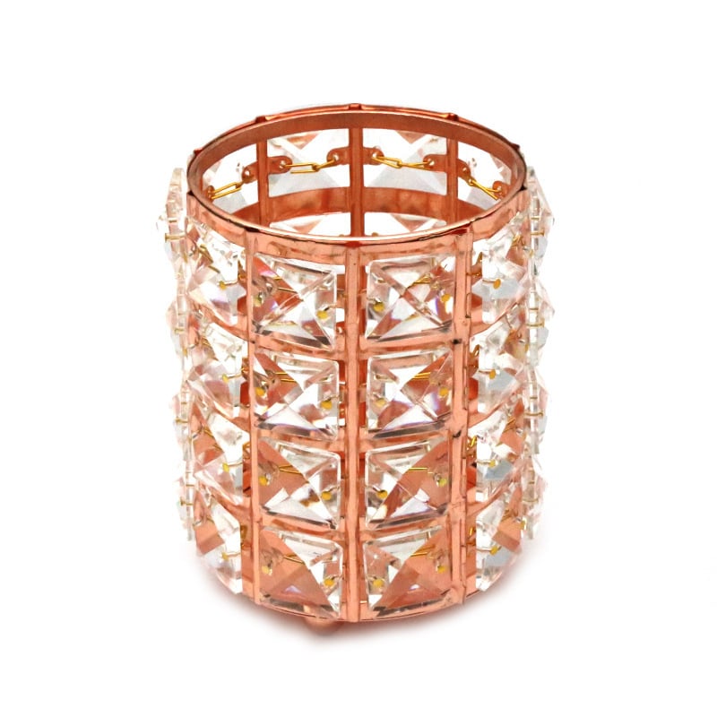 Kristalni okrugli držač za četkice za šminkanje i stolni organizator, Marke Three strong, Model 20210809