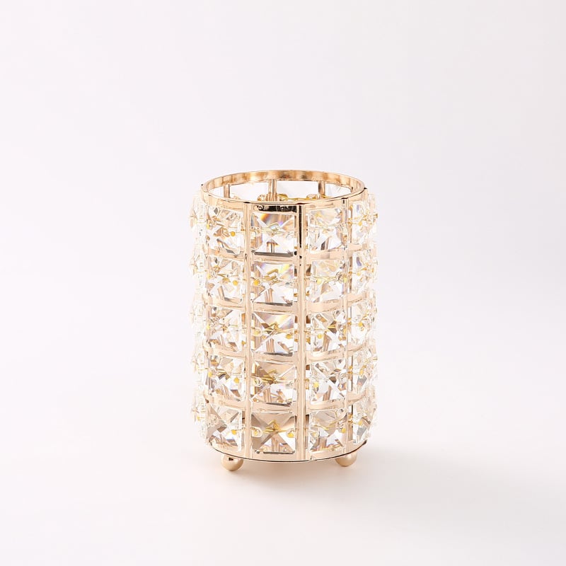 Kristalni okrugli držač za četkice za šminkanje i stolni organizator, Marke Three strong, Model 20210809