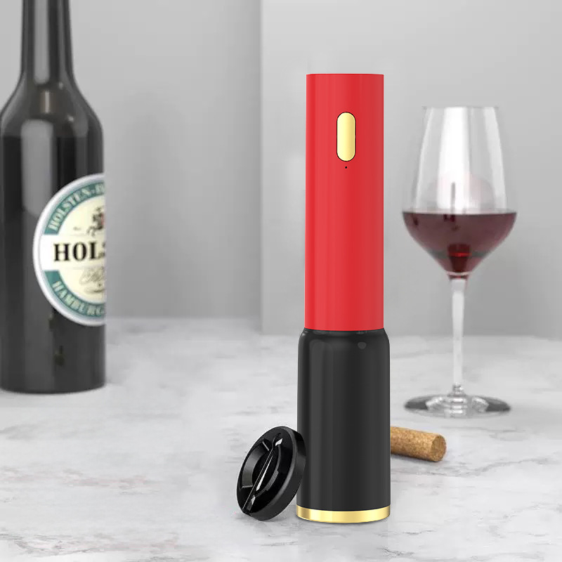 Електрическа отварачка за бутилки червено вино, ABS, автоматична, възможност за печат на лого, подходяща за подарък