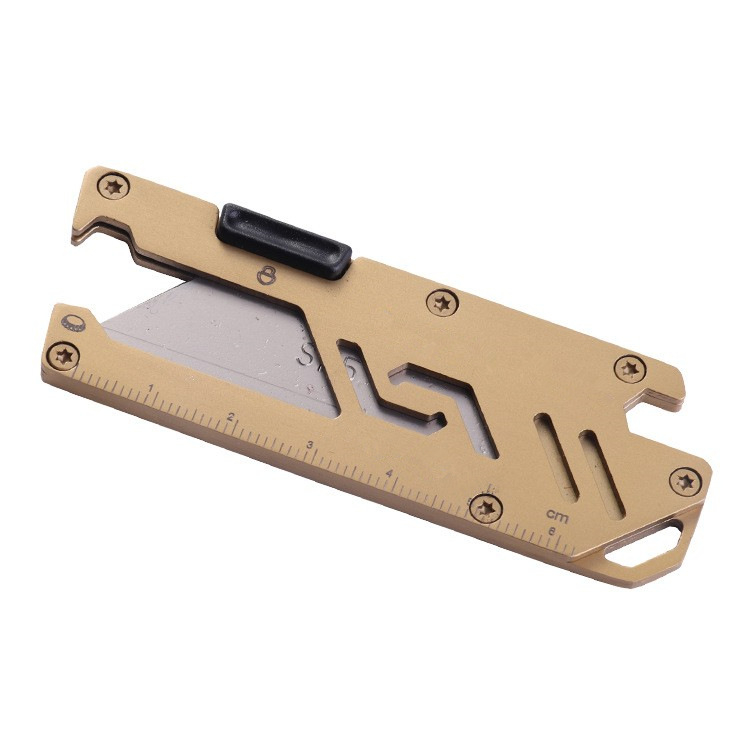 Tăietor de hârtie din oțel inoxidabil, model F308, greutate netă 80 g