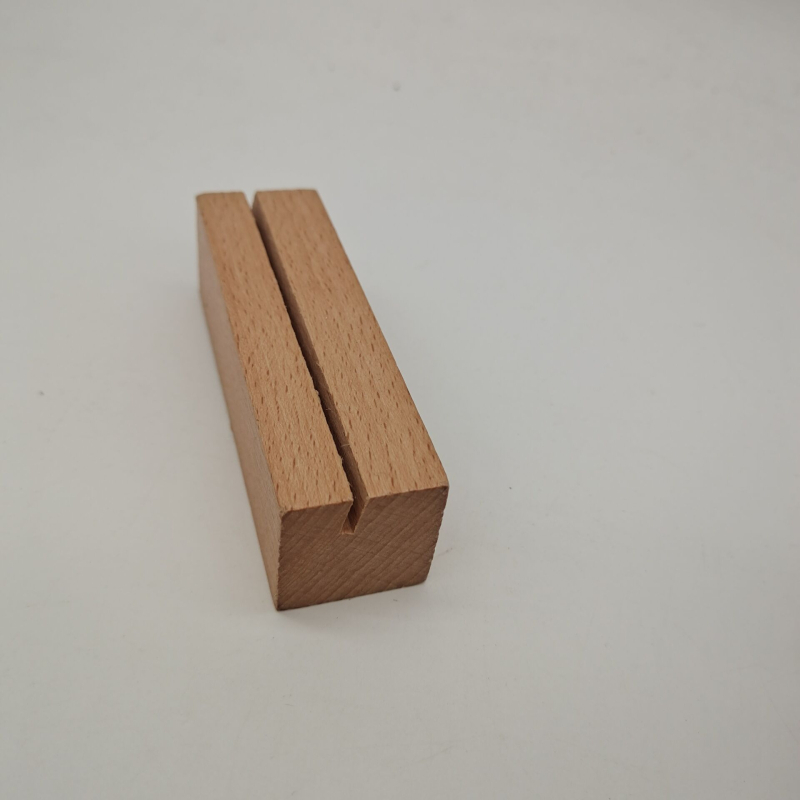 Suport din lemn de mesteacăn pentru carduri și fotografii, notițe, decor de casă, lucrat manual, stil modern minimalist