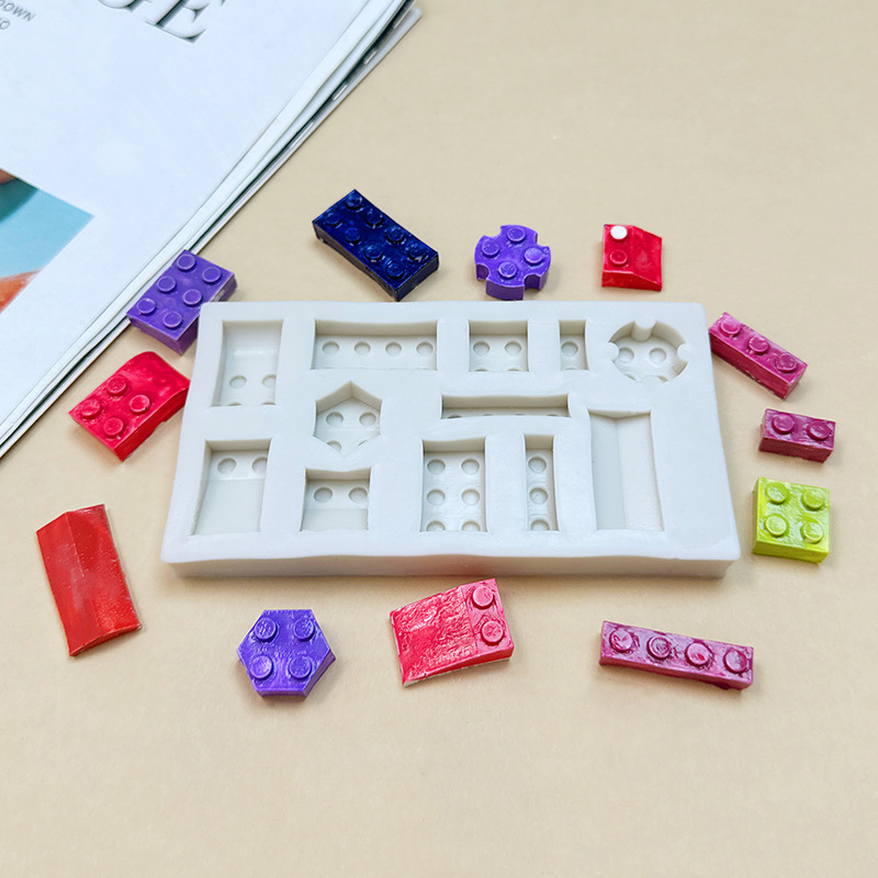 Formă silicon dreptunghiulară pentru prăjituri, 12 găuri, pentru coacere și decor DIY