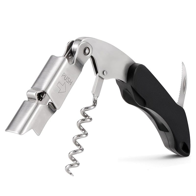 Отварачка за бутилки с форма на морско конче, неръждаема стомана, многофункционална, преносима и сгъваема, възможност за печат на лого