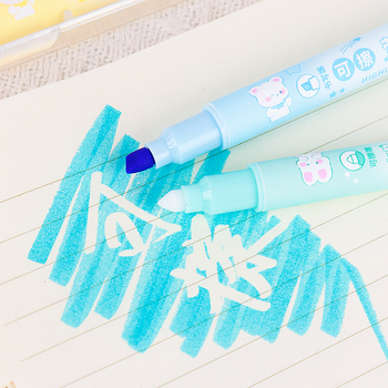 Dvostruki vrh izbrisivi marker za podcrtavanje, model 516, paket od 6 komada, plastično kućište, dvostruki vrhovi