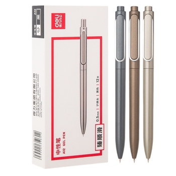 Deli Marvel stilou gel, carcasă metalică, vârf din wolfram