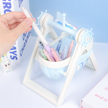 Kalózhajó tolltartó, műanyag, modell HDCBT009, személyre szabás igény szerint, nyomtatott logó