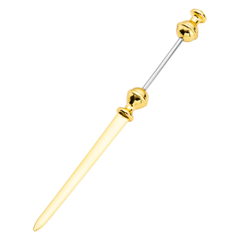 Ručni metalni otvarač pisama s DIY dizajnom od perli, prijenosni metalni rezač papira za vanjsku upotrebu