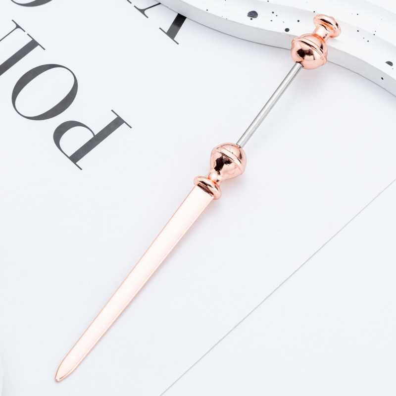 Ručni metalni otvarač pisama s DIY dizajnom od perli, prijenosni metalni rezač papira za vanjsku upotrebu