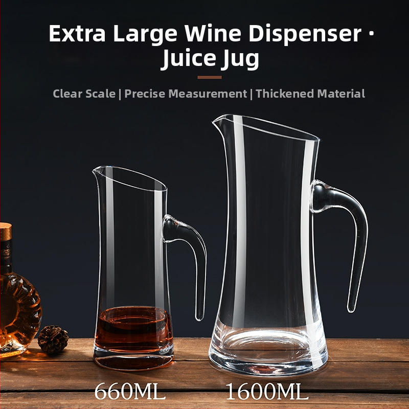 Sklenený dekantér, objem 601–700 ml, moderný jednoduchý štýl, uvedený na trh v roku 2019