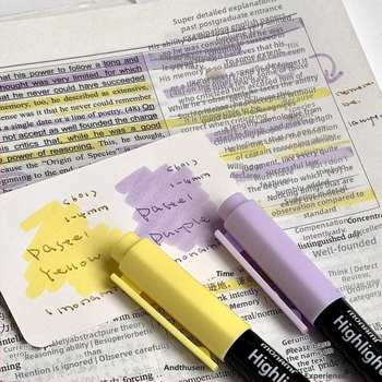 Marker za isticanje s nježnom zaštitom očiju, makaron stil, svijetle bilješke