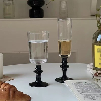 Čaša za vino od visok borosilikatnog stakla, lagani retro luksuz, predstavljena 2019., pakiranje za jedan komad