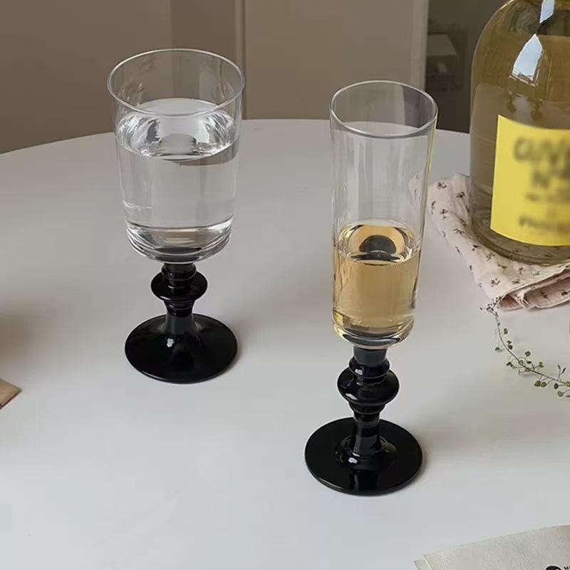 Čaša za vino od visok borosilikatnog stakla, lagani retro luksuz, predstavljena 2019., pakiranje za jedan komad