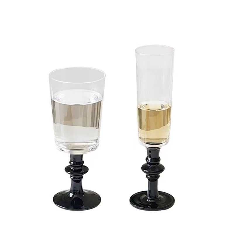 Čaša za vino od visok borosilikatnog stakla, lagani retro luksuz, predstavljena 2019., pakiranje za jedan komad