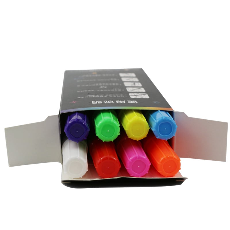 LED marker za ploču s tekućim vodotopivim tintom koji se lako briše, ravni vrh, plastično kućište, u kutiji, model tc012