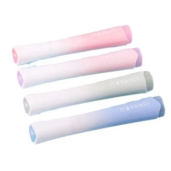 Marker za podcrtavanje s nagibnim vrhom, Morandi dizajn; model 7208, plastično kućište, pakiran u kutiju, otisak logotipa, mogućnost prilagodbe