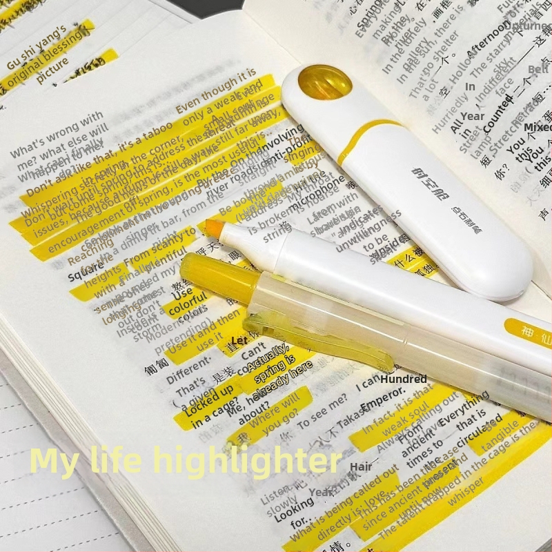 Marker za podcrtavanje za učenike, bez razmazivanja, zaštita očiju, veliki kapacitet