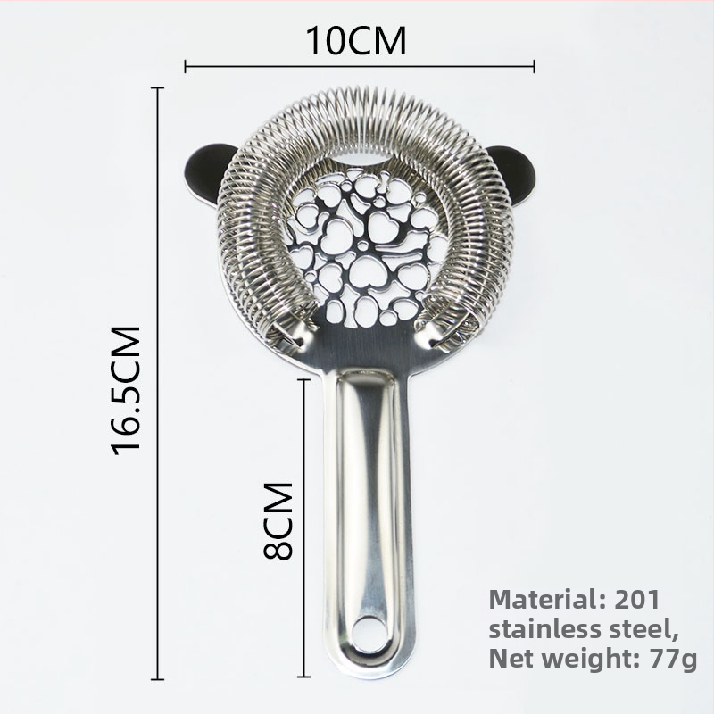 VANOTH Nerezová oceľ pre vonkajší bar, filter na ľad, sitko na ľad, moderný a jednoduchý dizajn, 77 g