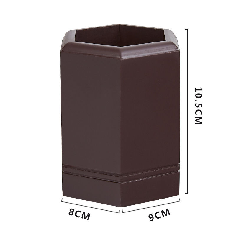 Huixing HX-1020 дървен квадратен държач за химикалки и настолен органайзер