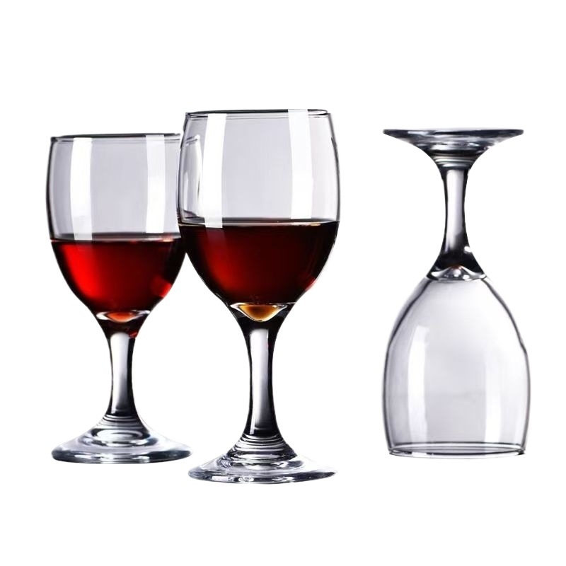 Európai stílusú szódalime üvegből készült boros pohár készlet, hosszú tálcás poharak, 1000 ml vagy annál nagyobb kapacitás, egyszerű stílus, szállodai és otthoni használatra