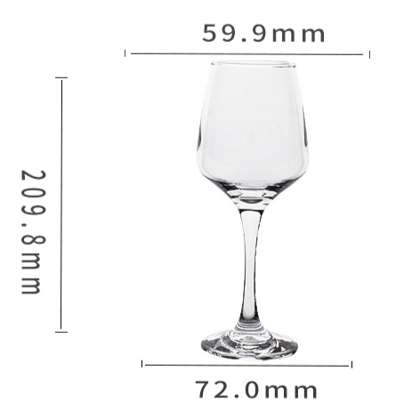 Set čaša za crveno vino od stakla, zapremina 301–400 ml, mogućnost otiska logotipa, pakiranje u papirnatoj kutiji, moderan minimalistički stil, brend Red cherry