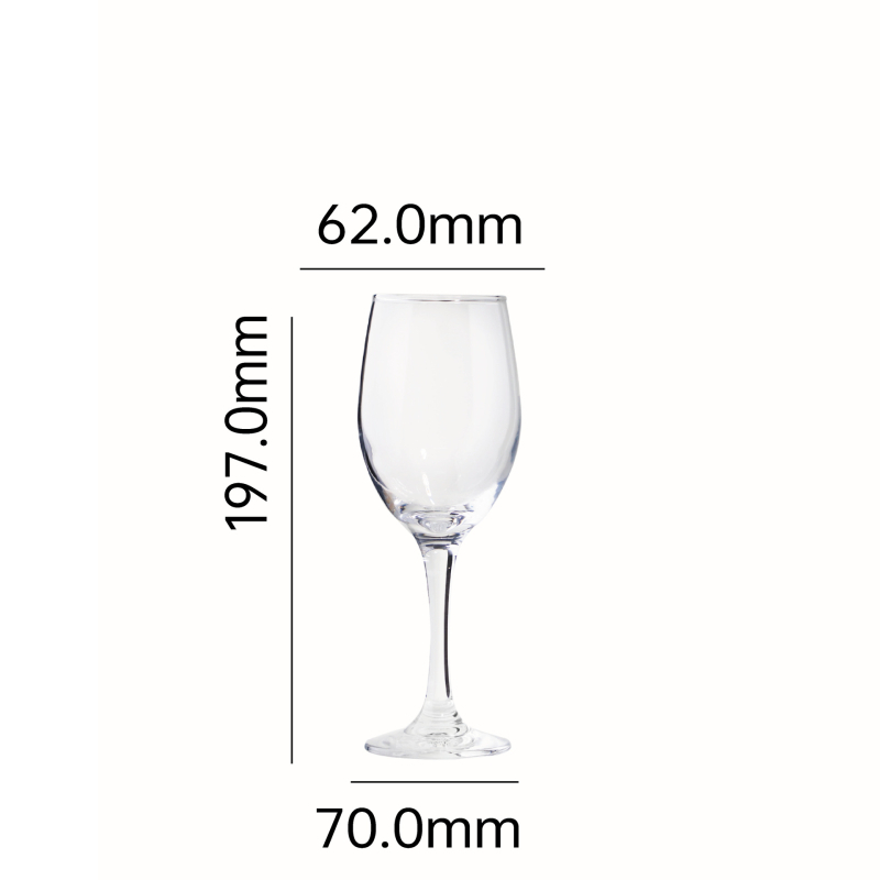 Set čaša za crveno vino od stakla, zapremina 301–400 ml, mogućnost otiska logotipa, pakiranje u papirnatoj kutiji, moderan minimalistički stil, brend Red cherry