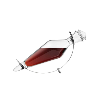 Set dekantera za vino – 5 kom, stakleni pribor za vino, moderni minimalistički stil, s logom